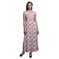 thumbnail image 1 of Bimba Tie-Dye Women Summer Printed V Neck Long Maxi Dress Holiday Resort Wear-Large, 1 of 6
