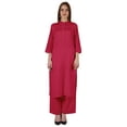 thumbnail image 1 of Bimba Traditional Indian Solid Dress For Women Indian Ethnic Kurta And Pants Palazzo Set, 1 of 7