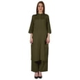 thumbnail image 1 of Bimba Traditional Indian Solid Dress For Women Indian Ethnic Kurta And Pants Palazzo Set, 1 of 7