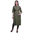 thumbnail image 1 of Bimba Viscose Santoon Kurta Printed Women Straight Kurti Summer Clothing, 1 of 5