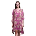 thumbnail image 1 of Bimba Watercolor Ladies Plus SizeÂ&nbsp;KaftanSummer Wear Beach Coverup Kimono Caftan-XL-3X, 1 of 5