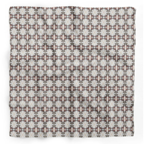 Bimba White Cat Tribal Printed Pure Silk Scarf For Hair Neck Head Bandanas For Women 40 x 80 Inches