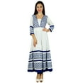 thumbnail image 1 of Bimba Women Anarkali Kurta Kurti Casual Tunic 3/4 Sleeve Ethnic Clothing, 1 of 6