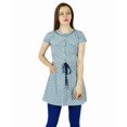thumbnail image 1 of Bimba Women Blue Short Tunic Cotton Kurti Casual Summer Wear, 1 of 1