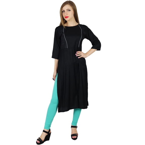 Bimba Women Casual Tunic Formal Kurta Kurti Every-Day Wear Blouse