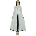 thumbnail image 1 of Bimba Women Cotton Kurta Long custom Kurti With Full Sleeve White Top Ethnic Indian Blouse With Slit, 1 of 2