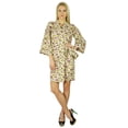 thumbnail image 1 of Bimba Women Cotton Printed Short Robe Getting Ready Bridesmaid Robes Coverup, 1 of 5