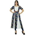 thumbnail image 1 of Bimba Women Designer Printed Dress Cotton Anarkali Kurti Flaired Kurti Clothing, 1 of 7