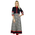 thumbnail image 1 of Bimba Women Dress Classic A Line Cotton Kurti Anarkali Long Blouse Top, 1 of 3
