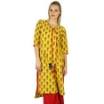 thumbnail image 1 of Bimba Women Ethnic Indian custom Kurta Kurti Traditional Printed Asymmetrical, 1 of 5