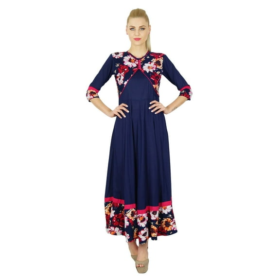 Bimba Women Formal Ethnic Anarkali custom Kurta Kurti Indian Flaired Top Blouse