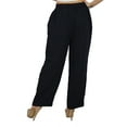 thumbnail image 1 of Bimba Women Gergette Palazzo Pants Elastic Waist Casual Clothing, 1 of 1