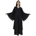 thumbnail image 1 of Bimba Women Islamic Prayer Dress Printed Bell Sleeves Muslim Abaya Dresses, 1 of 8