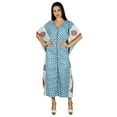 thumbnail image 1 of Bimba Women Kaftan Designer Maxi Chic Long Caftan Coverup Beach Wear Sleep Wear, 1 of 8