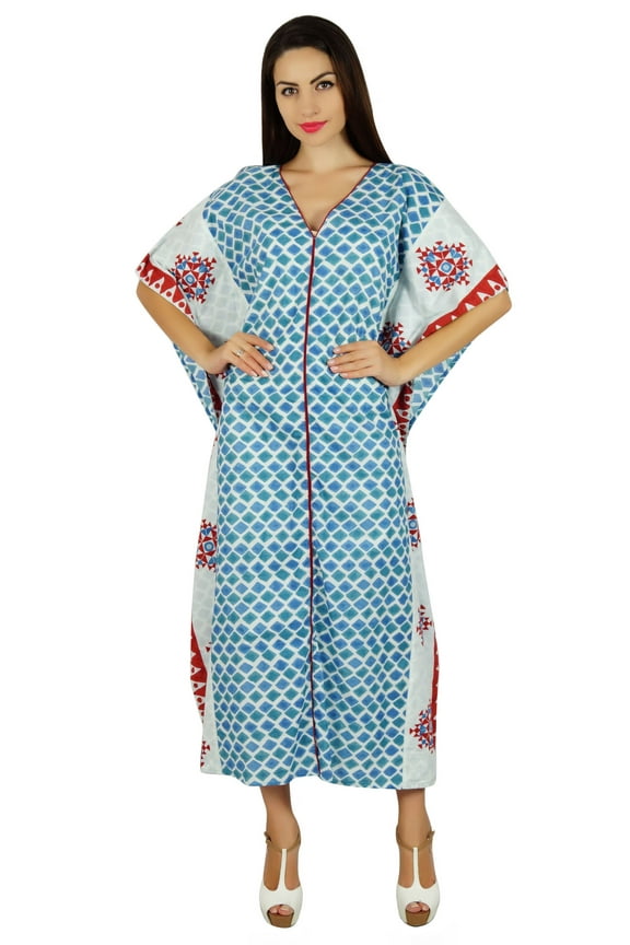 Women Kaftan Designer Maxi Chic Long Caftan Coverup Beach Wear Sleep Wear