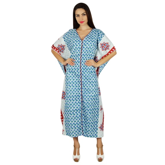 Bimba Women Kaftan Designer Maxi Chic Long Caftan Coverup Beach Wear Sleep Wear