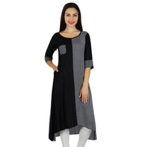 Bimba Women Kurta Designer Kurti With Pockets Asymmetrial Hem Summer Tunic