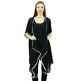 thumbnail image 1 of Bimba Women Lightweight Georgette Waterfall Shrug Asymmetrical Hem Open Front Coverup, 1 of 9