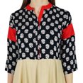 thumbnail image 1 of Bimba Women Long Anarkali Kurti Indian Ethnic 3/4 Sleeve Kurta Maxi Blouse, 1 of 6