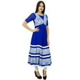 thumbnail image 1 of Bimba Women Long Flaired Anarkali Kurti Designer Kurta Party Wear Clothing, 1 of 7