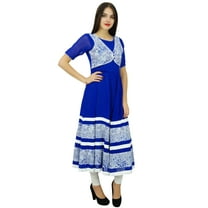 Bimba Women Long Flaired Anarkali Kurti Designer Kurta Party Wear Clothing