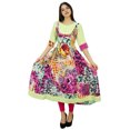 thumbnail image 1 of Bimba Women Long Flaired Polyester Dress Printed Kurta Kurti Ethnic Clothing, 1 of 8