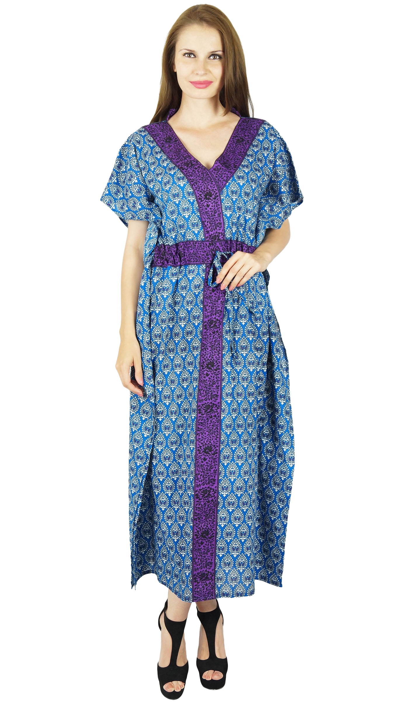 white christmas dresses Buy Maroon Printed Cotton Kaftan Night Dress Online at Rs.549