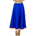 thumbnail image 1 of Bimba Women Long Maxi Cotton Skirt A-Line Flaired Skirts With Drawstring Waist, 1 of 5