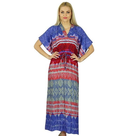 Bimba Women Long Maxi Kaftan Rayon Caftan Coverup Gown