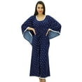 thumbnail image 1 of Bimba Women Long Printed Kimono Sleeve Kaftan Designer Night Dress Coverup Maxi Caftan, 1 of 5