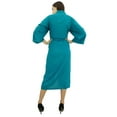 thumbnail image 1 of Bimba Women Long Solid Belt Robe Soft Modal Cotton Wrap Round Plain Bath Robe, 1 of 9