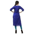 thumbnail image 1 of Bimba Women Orange Chic Style Tunic Indian straight Kurta Kurti With Hand-Beaded Work Top Blouse, 1 of 1