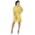 thumbnail image 1 of Bimba Women Plain Kaftan Dress Beach Cover Up Cotton Solid Caftan, 1 of 5