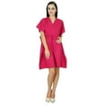 thumbnail image 1 of Bimba Women Plain Kaftan Dress Beach Cover Up Cotton Solid Caftan, 1 of 5