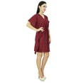 thumbnail image 1 of Bimba Women Plain Kaftan Dress Beach Cover Up Cotton Solid Caftan, 1 of 4