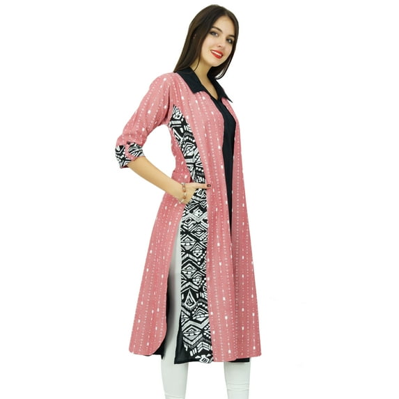 Bimba Women Printed Rayon Collar Neck Kurti Designer Ladies Kurta Tunic