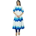 thumbnail image 1 of Bimba Women Rayon Chic Style Designer Long Kurta Kurti Party Wear Clothing, 1 of 4
