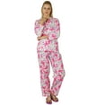 thumbnail image 1 of Bimba Women Rayon Night Wear Pajama Set Printed Full Sleeve Shirt with Pyjamas, 1 of 4