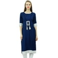 thumbnail image 1 of Bimba Women Rayon Tunic 3/4 Sleeve Chic kurti Kurta Indian Ethnic Dress, 1 of 9