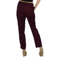 thumbnail image 1 of Bimba Women Red Printed Trouser Casual Pants With Pocket Boho Clothing, 1 of 5