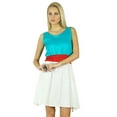 thumbnail image 1 of Bimba Women Shift Dress Sporty Knee Length Rayon Casual Clothing With Smocked Waist, 1 of 1