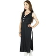 thumbnail image 1 of Bimba Women Sleeveless Rayon Tunic Kurti Straight Kurta Casual Indian Blouse, 1 of 5