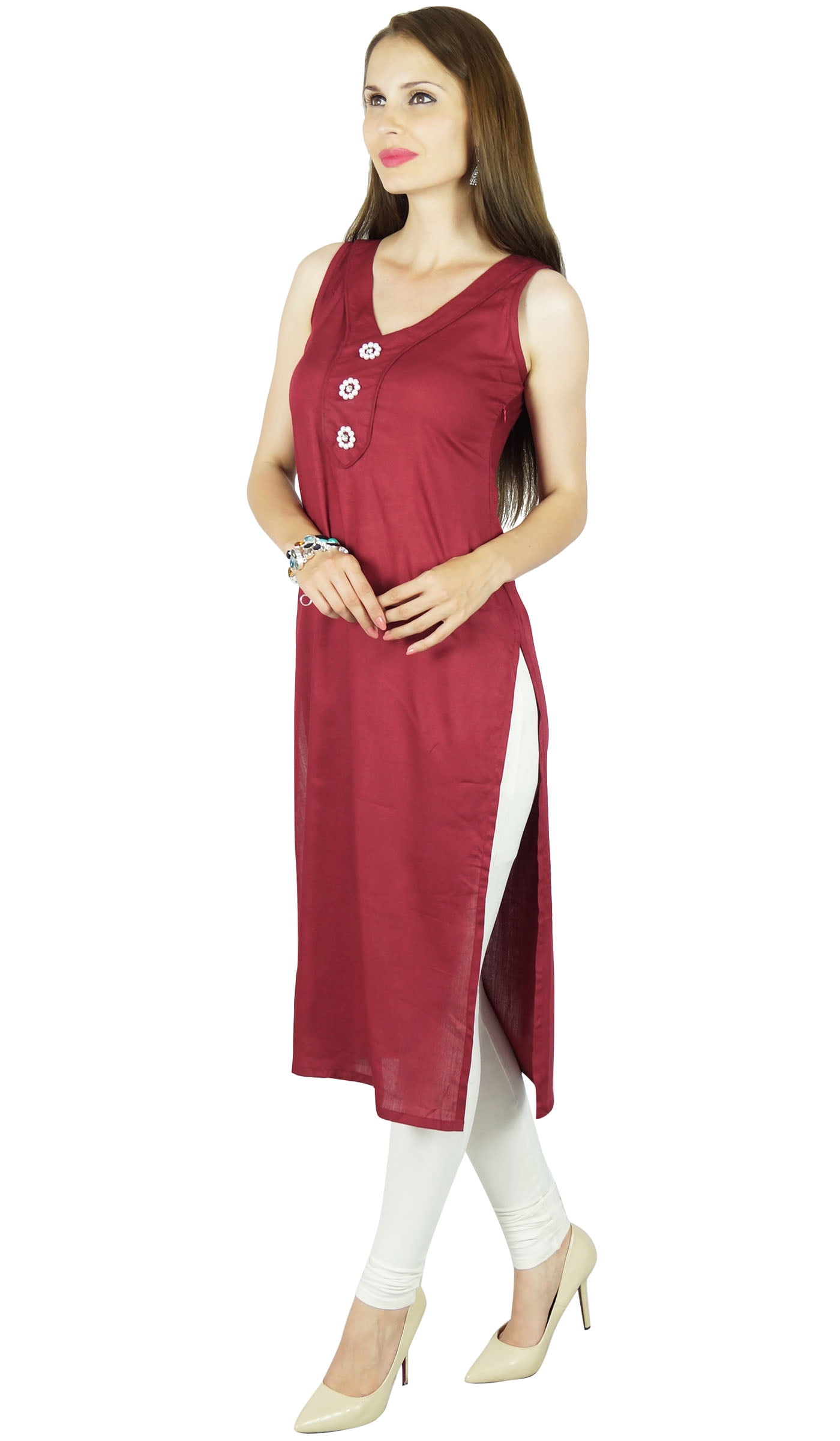Share more than 64 ladies sleeveless kurti super hot