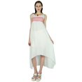 thumbnail image 1 of Bimba Women Summer Dress Mid Calf Length Embroidered Asymmetrical Dress, 1 of 1