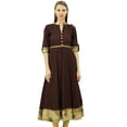 thumbnail image 1 of Bimba Women's A-Line Cotton Kurti Elegant Ladies Kurta Indian Dress Custom Clothing, 1 of 9