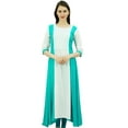 thumbnail image 1 of Bimba Women's Casual A-Line Pintuck Rayon Kurti Long Kurta Casual Wear Tunic Dress, 1 of 8