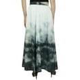 thumbnail image 1 of Bimba Women's Cotton Printed Gray Skirt Elastic Waist Maxi Summer Skirts-S, 1 of 4