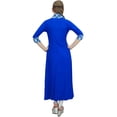 thumbnail image 1 of Bimba Women's Designer Royal Blue A-Line Rayon Kurta Ethnic Kurti With Scarf - 12, 1 of 3