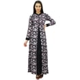 thumbnail image 1 of Bimba Women's Rayon Printed Maxi Winter Jilbab Dress, 1 of 6