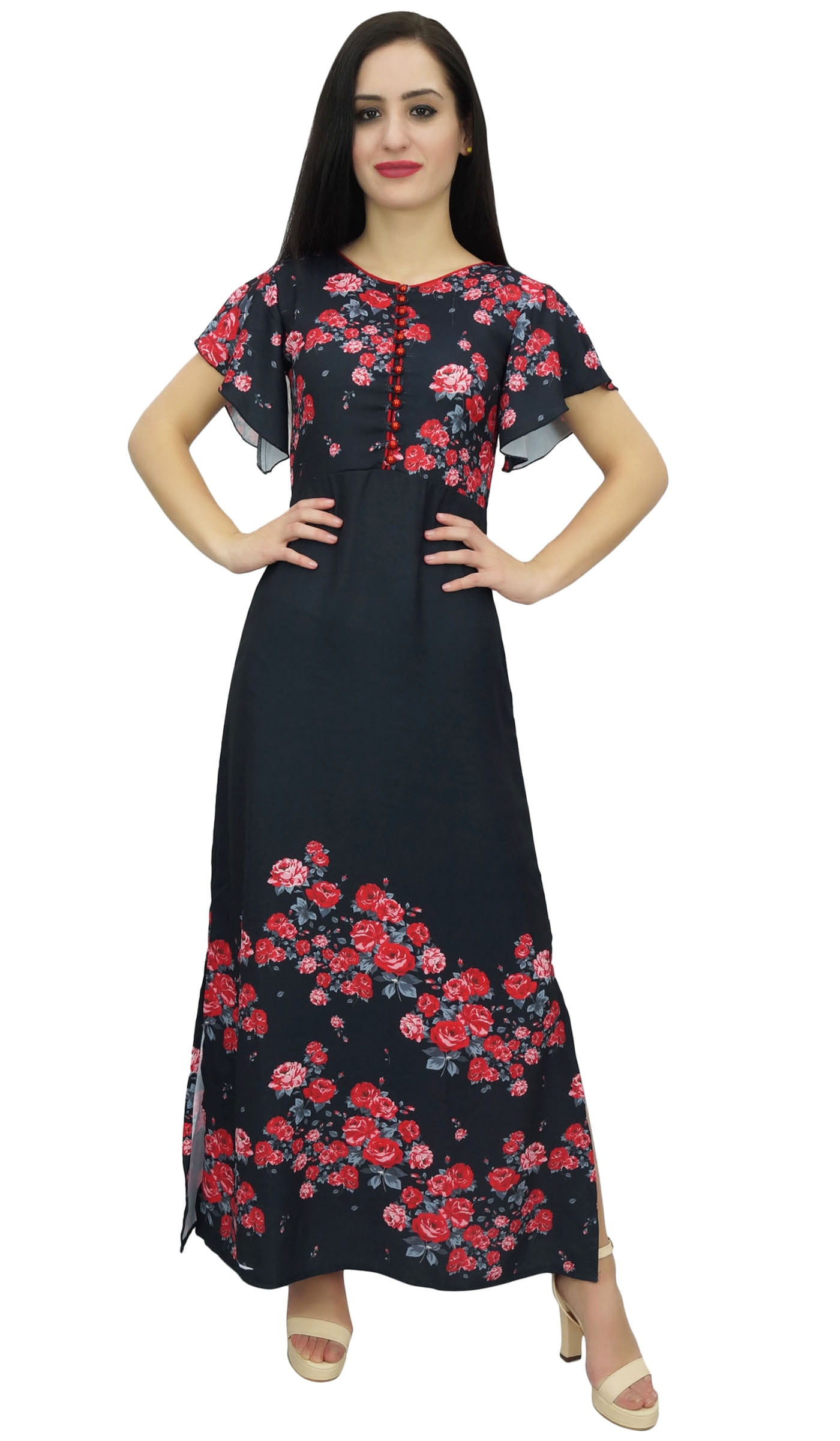 chinese dress ladies Wildflower Romance Embroidered Maxi Dress | Made-To-Order